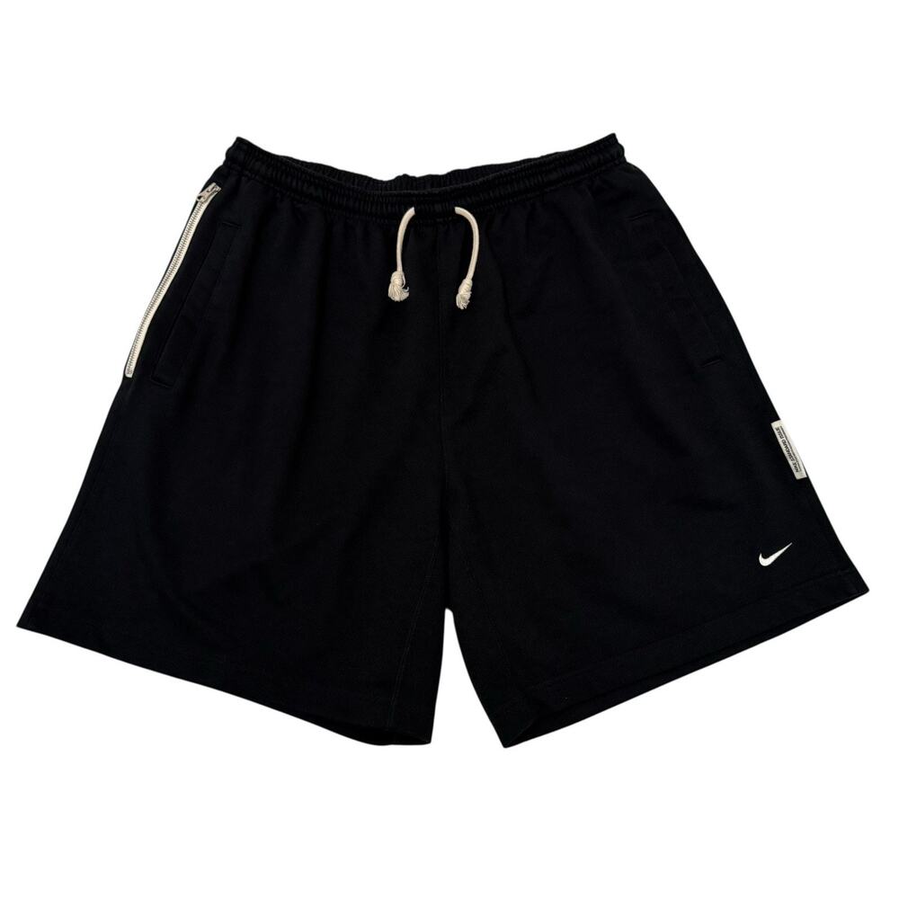 Nike Standard Issue Shorts 9" Men’s XL DQ5712-010 French Terry Basketball Black - Picture 1 of 7
